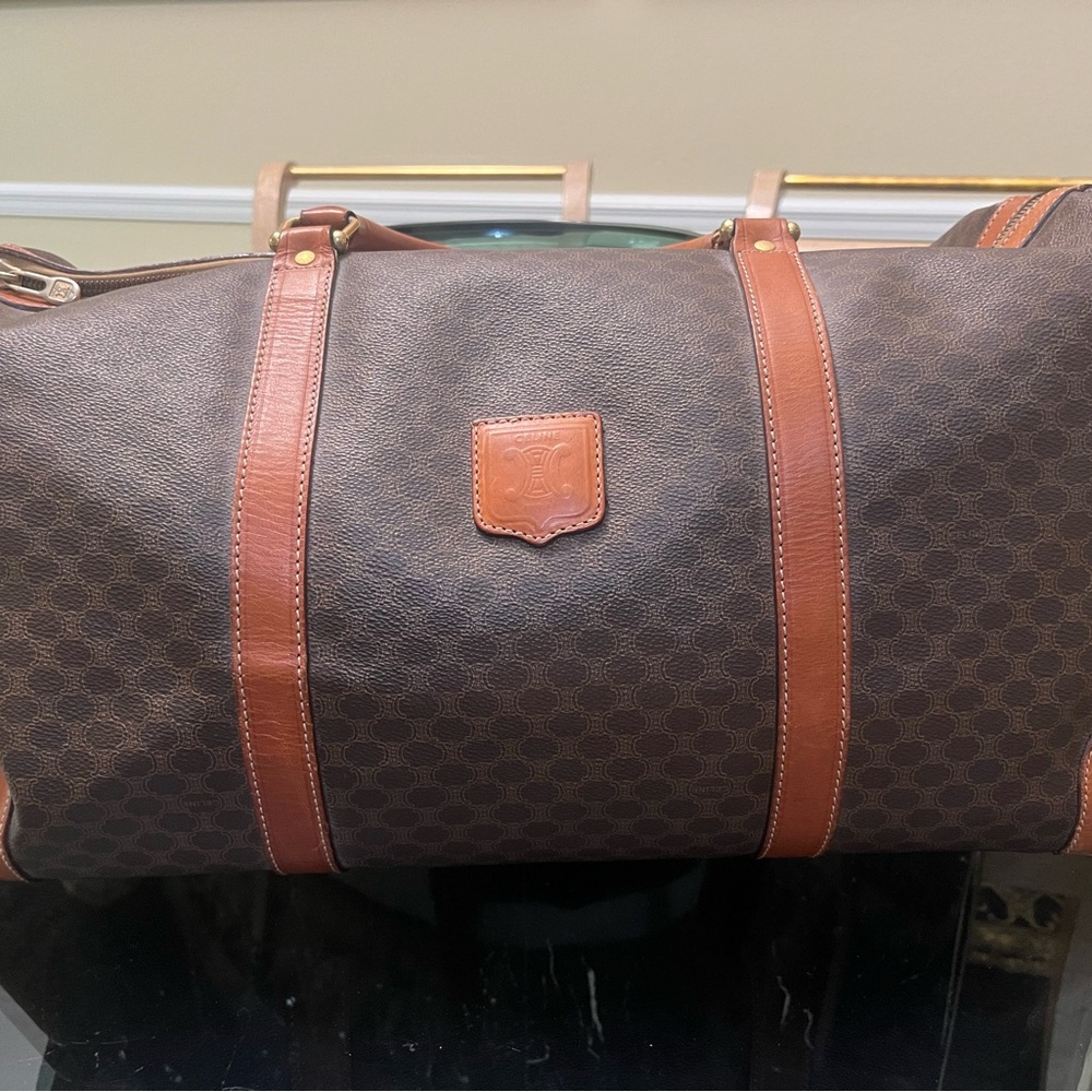 Celine Brown Monogram Duffel Bag